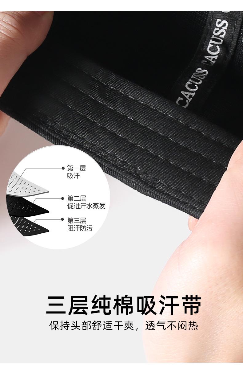 High Crown Hat for Men with Large Head Circumference, Face Slimming Hard Brim Baseball Cap for Outdoor Travel Sunshade