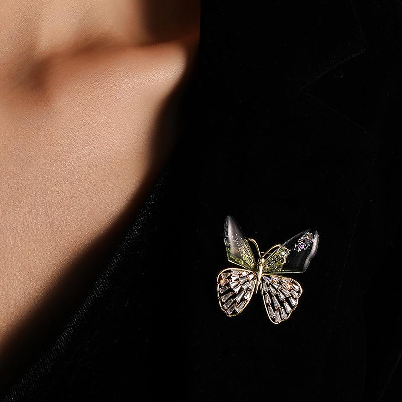 Sparkling Acrylic Transparent Wings Dragonfly Brooch Clothing Accessories Butterfly Corsage Bee Pin