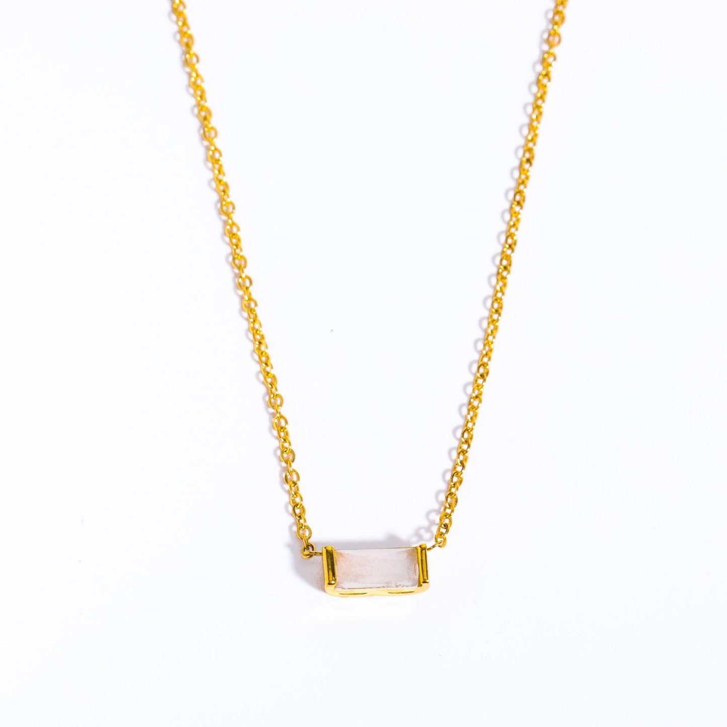 Titanium Steel Birthstone 12 Birthstone Zircon Necklace Monthly Stone Women High Color Retention Ins Necklace