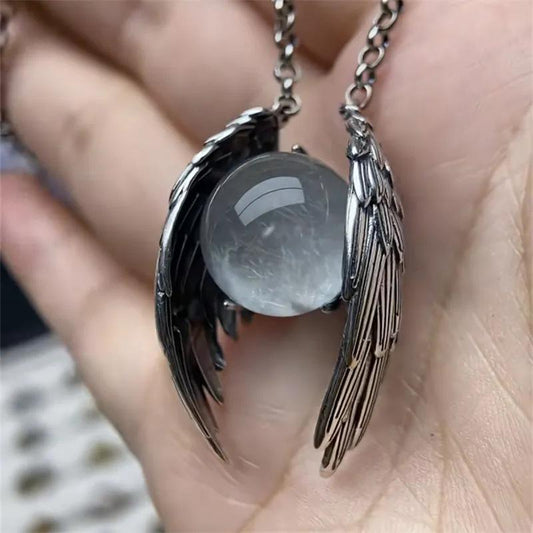 Ghost Crystal Pendant Necklace Original Niche Retro Unique Personality High-end Pendant Accessory