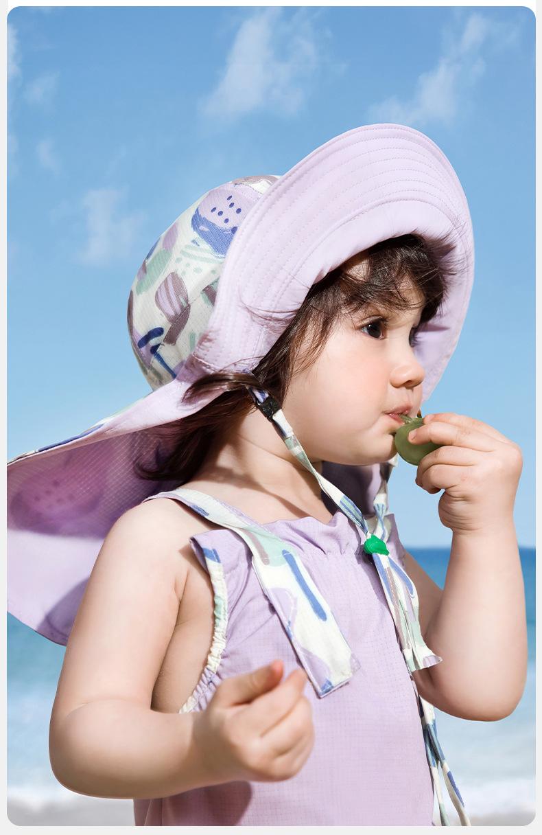 KK Tree Baby Sun Hat Spring and Autumn Style Baby Sun Hat Boys and Girls Big Brim Sun Hat 2025 New Style