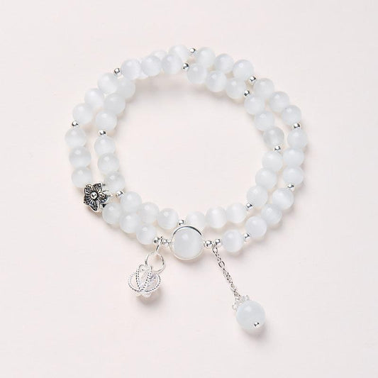 Cat's Eye Stone Bracelet for Women, Temple Style Bracelet, Hangzhou Proxy, Xiaohongshu Internet Celebrity Style, National Style Bracelet