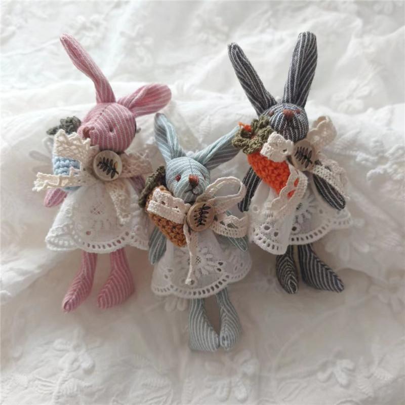 Spring Summer Fabric Flower Brooch Japanese Style Fresh DIY Small Pendant Cute Bag Animal Accessories Hair Clip Accessories