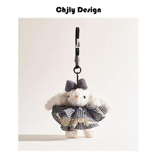 Plush Soft Cute Keychain Pendant Little Red Book Same Style Adorable Rabbit Plush Doll Cartoon Bag Pendant for Women