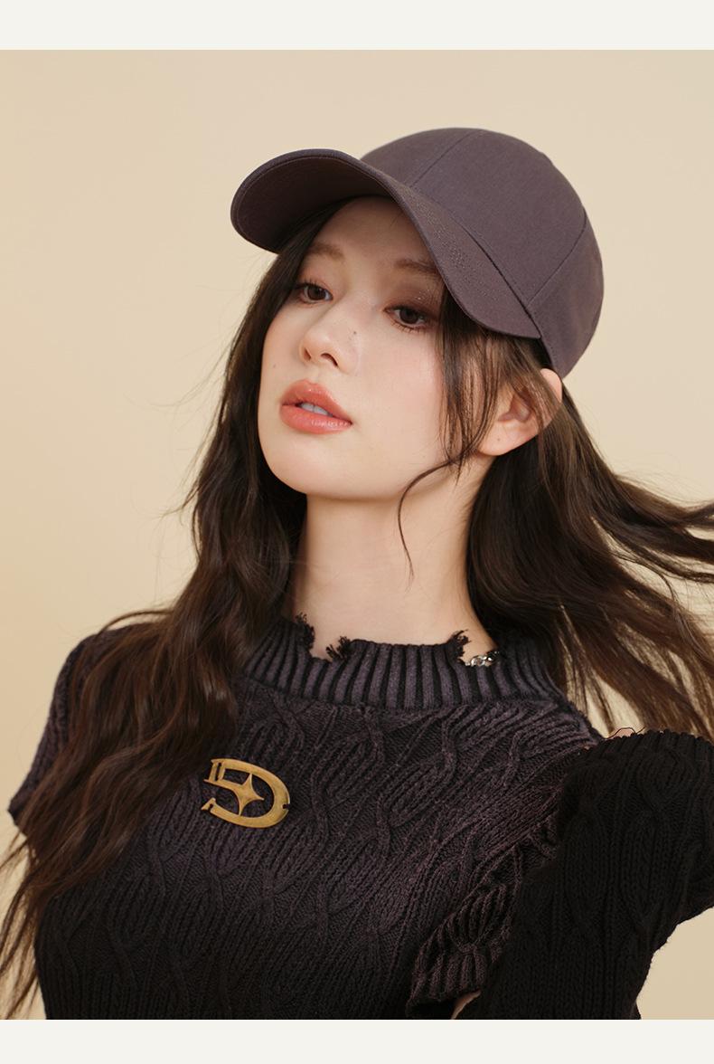 High-Quality Large Head Circumference Hat, Enlarged and Deepened, Spring and Summer Duckbill Cap for Women, Korean Style Baseball Cap with Wide Brim, Sunshade Hat