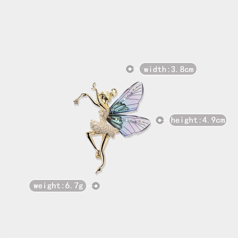 Sparkling Acrylic Transparent Wings Dragonfly Brooch Clothing Accessories Butterfly Corsage Bee Pin