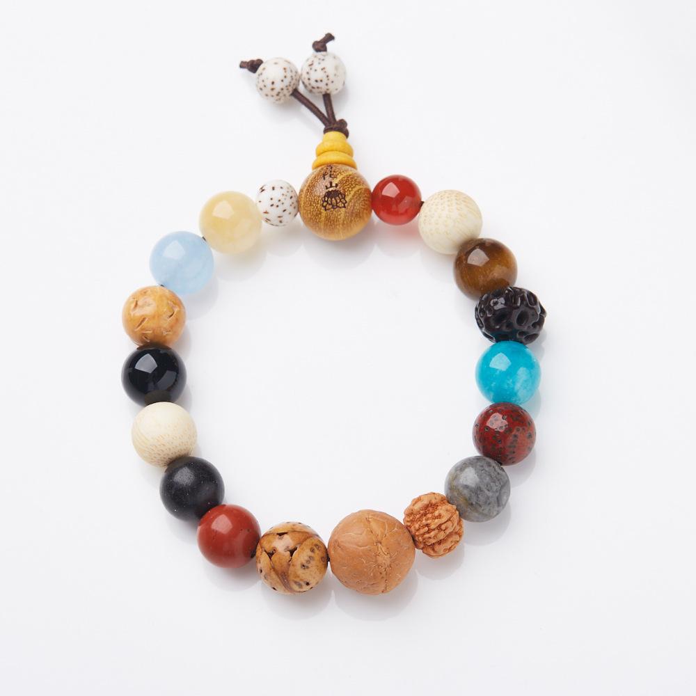 18 Bodhi Beads Bracelet Eighteen Beads Prayer Beads Bodhi Bracelet String Beads Bodhi Prayer Beads Temple Offering Souvenir