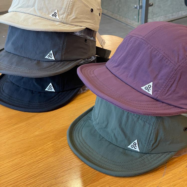 Spring, Summer, Autumn Outdoor Quick-Dry Baseball Cap Women's Japanese Short Brim Baseball Hat Men and Women Street Soft Brim Five-Piece Sun Hat