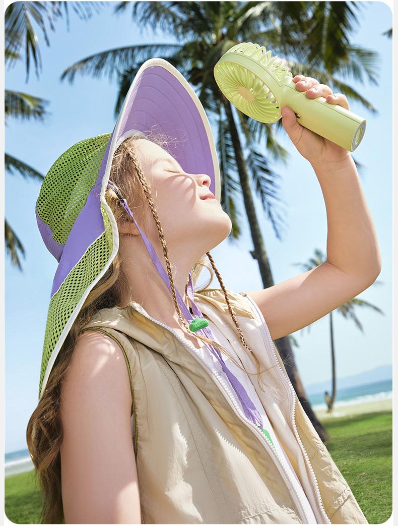 KK Tree Children's Sun Hat UV Protection Boys Girls Wide Brim Sunshade Baby Sun Hat 2025 New Model