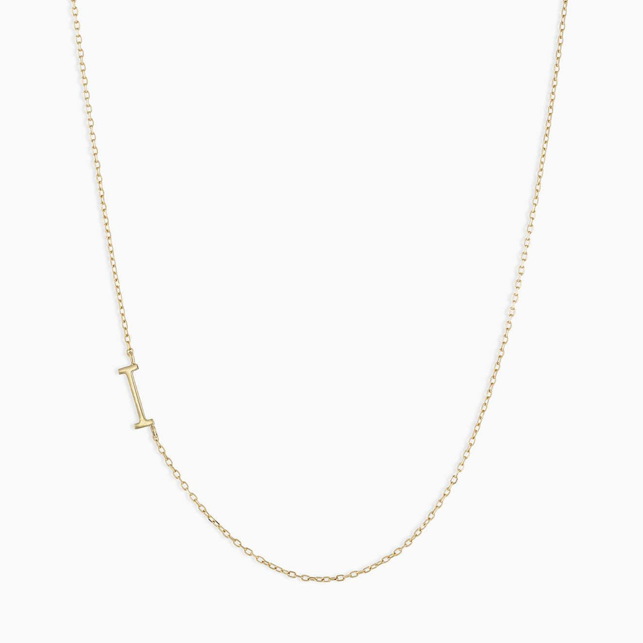 Titanium Steel High Color Retention 26 Letters Capital Initial Necklace for Women Clavicle Chain Gold Plated