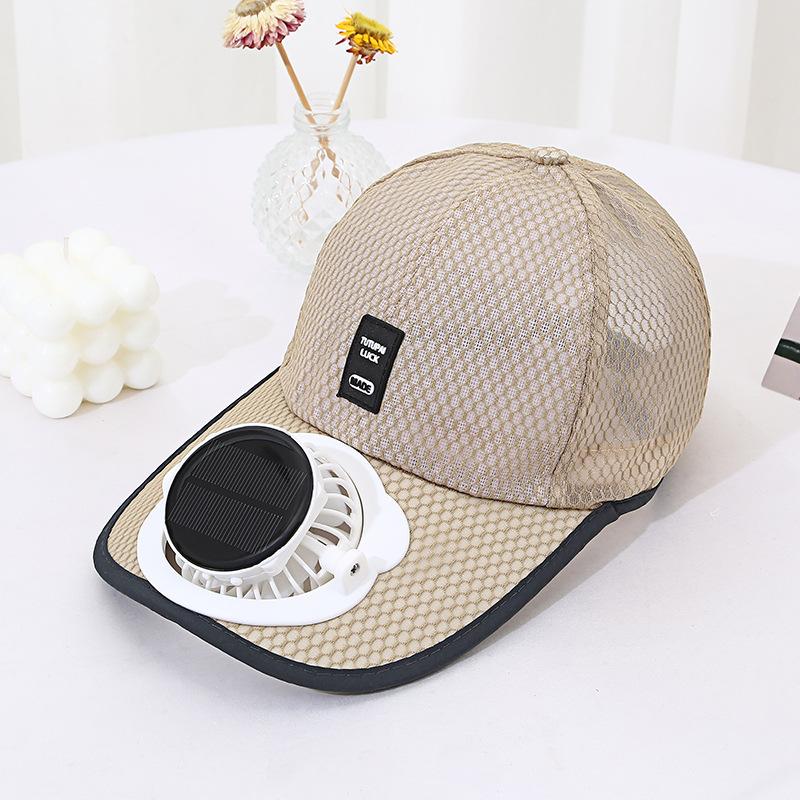 Summer New Breathable Mesh Hat Solar Charging Fan Hat Sunshade Sun Protection Outdoor Casual Unisex Adult