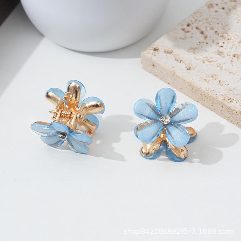 Internet Celebrity Camellia Women's Hair Claw Clip Internet Celebrity Braided Flower Bangs Hair Clip Women's Fashion Versatile