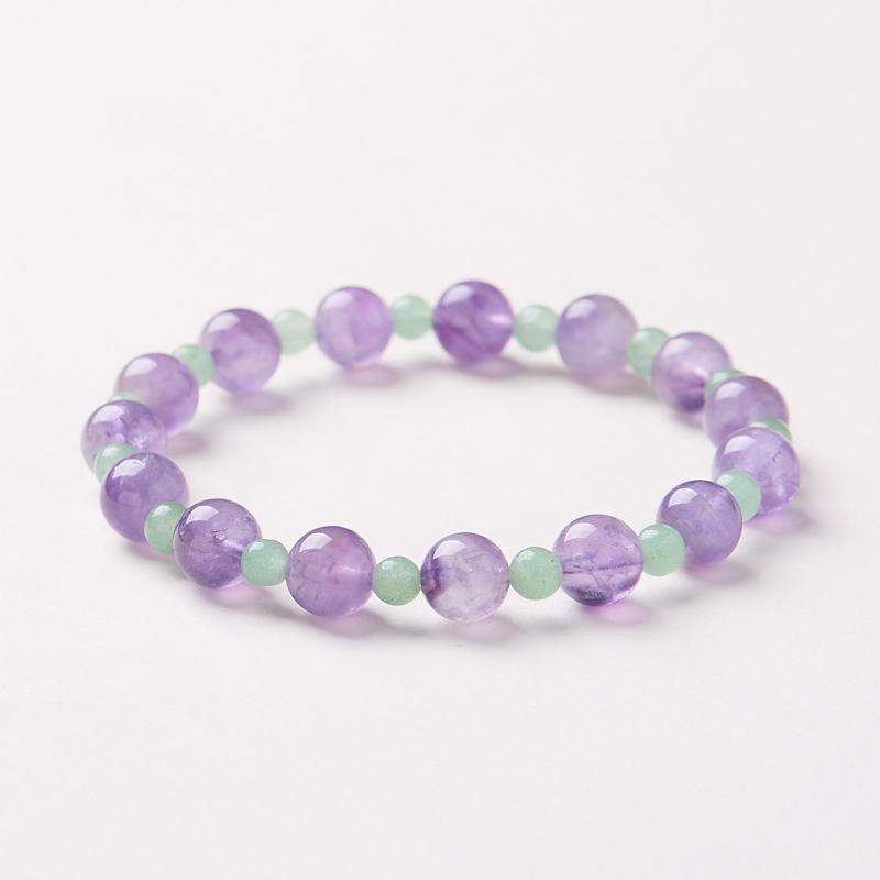 8mm Natural Amethyst Bracelet for Women Purple Lavender Amethyst High-end Bracelet