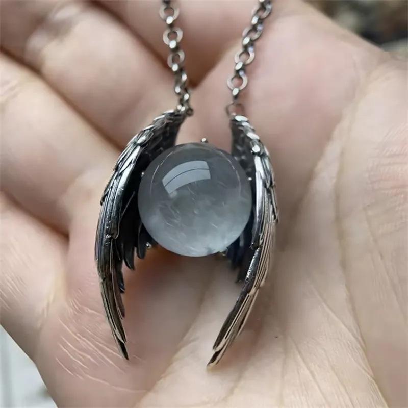 Ghost Crystal Pendant Necklace Original Niche Retro Unique Personality High-end Pendant Accessory