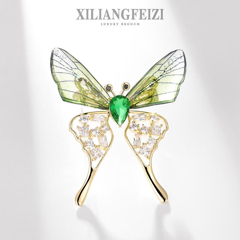 Sparkling Acrylic Transparent Wings Dragonfly Brooch Clothing Accessories Butterfly Corsage Bee Pin