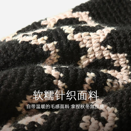 Autumn Winter Versatile Knitted Fisherman Hat for Women Korean Style Ins Fashion Warm Woolen Bucket Hat Retro Artistic Bucket Hat