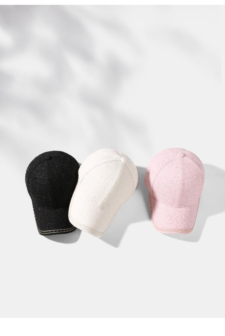 Classic Style Baseball Cap for Women Autumn and Winter Peaked Cap Korean Style Trendy All-Matching Hat Subnet Red Wind Makes Face Look Smaller