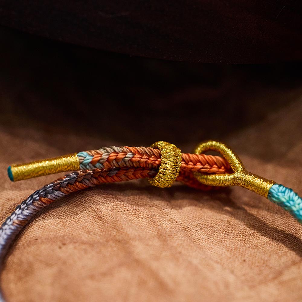 Changshu Seven Wisdom Bracelet Seven Colors Lucky Pen Good Luck DIY Braided Red String Gift for Men and Women High School Exam