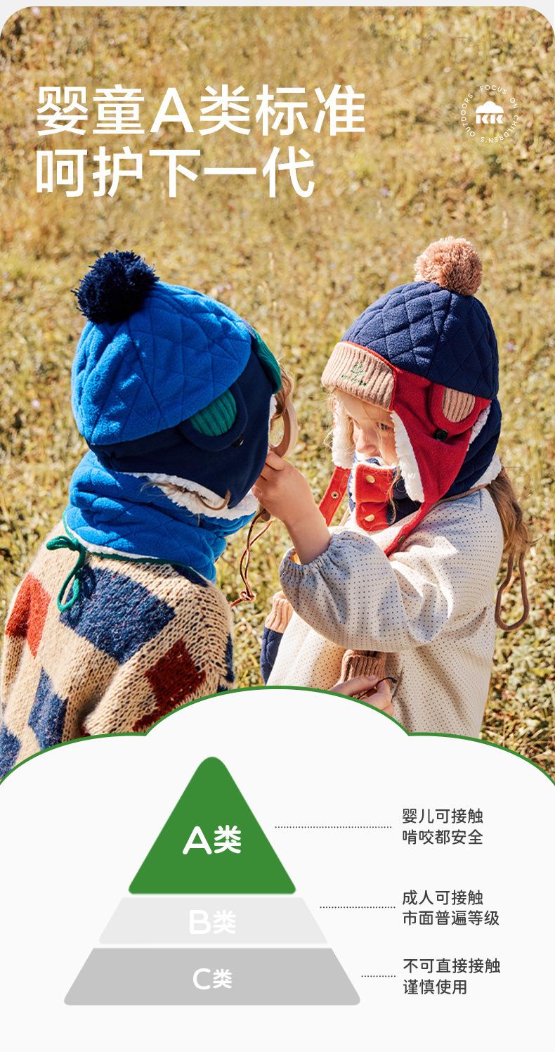 Children's Hat Winter Baby Lei Feng Hat Autumn Winter Boys Girls Kids Korean Style Fleece Lined Warm Ear Protection Hat