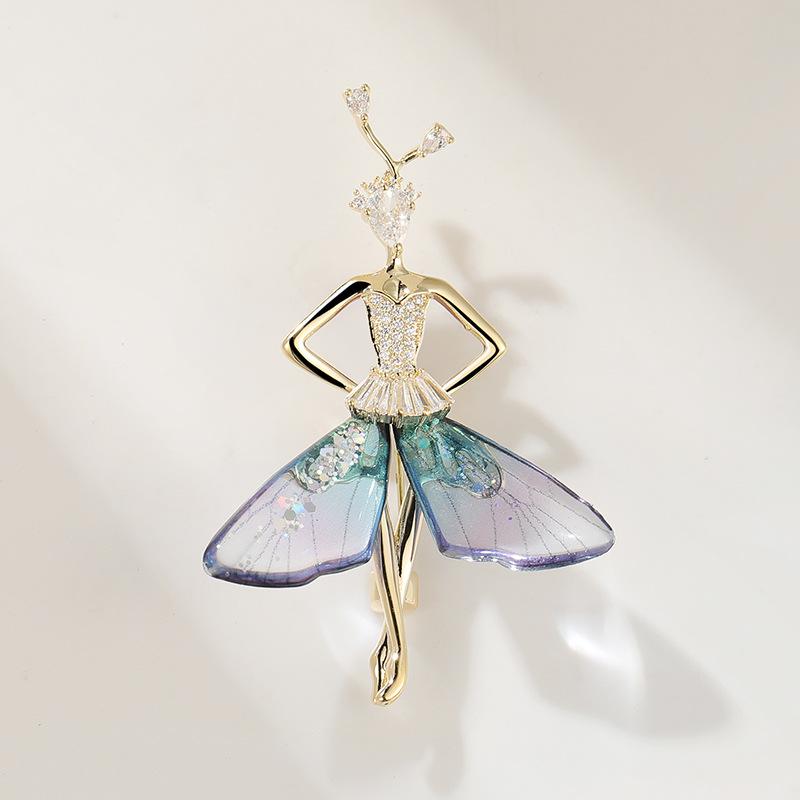 Sparkling Acrylic Transparent Wings Dragonfly Brooch Clothing Accessories Butterfly Corsage Bee Pin