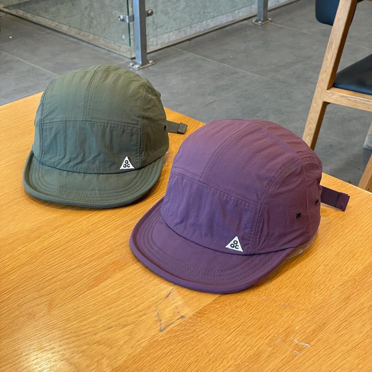Spring, Summer, Autumn Outdoor Quick-Dry Baseball Cap Women's Japanese Short Brim Baseball Hat Men and Women Street Soft Brim Five-Piece Sun Hat