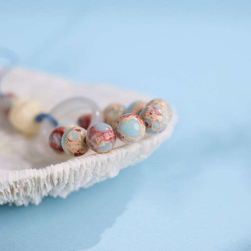 Original Design 10MM Shoushan Stone Pendant Ivory Fruit Awakening Lion National Trend Design Keychain Phone Chain Bag Pendant