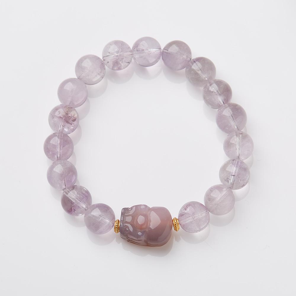 Nine Purple Fire Bracelet for Women Amethyst Purple Phantom Design Crystal Gemstone DIY Bracelet Collection
