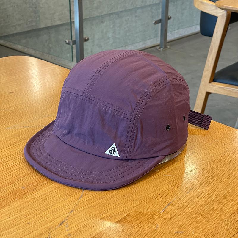 Spring, Summer, Autumn Outdoor Quick-Dry Baseball Cap Women's Japanese Short Brim Baseball Hat Men and Women Street Soft Brim Five-Piece Sun Hat