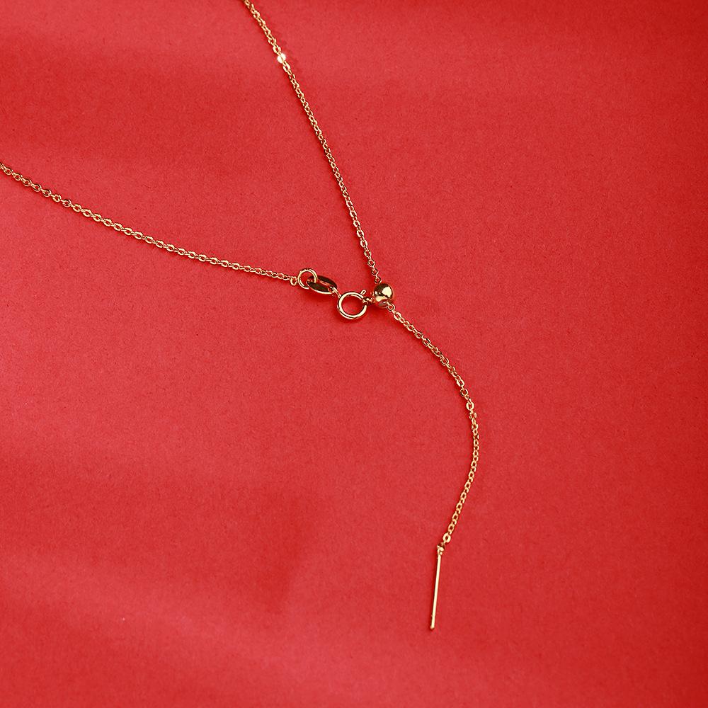 S925 Silver Hetian Jade Ruyi Xiangyun Peace Lock Necklace Retro Chinese Style Long Life Lock Chain
