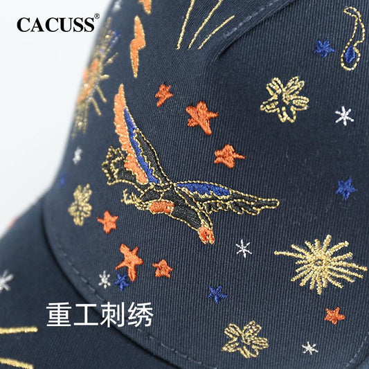New Baseball Cap for Women In Stock Trendy Brand Korean Version Chinese Style 3D Embroidery Duckbill Cap Casual Versatile Sun Hat