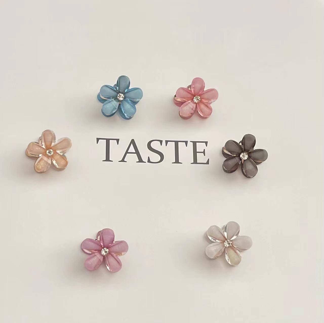 Internet Celebrity Camellia Women's Hair Claw Clip Internet Celebrity Braided Flower Bangs Hair Clip Women's Fashion Versatile