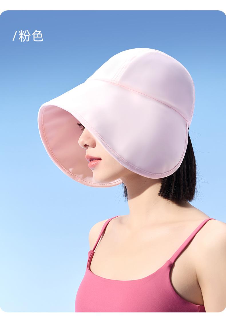 Spring and Summer Sun Protection Hat for Women, Ice Silk Cool Sun Hat, UV Protection, Fashionable Wide Brim Casual Hat