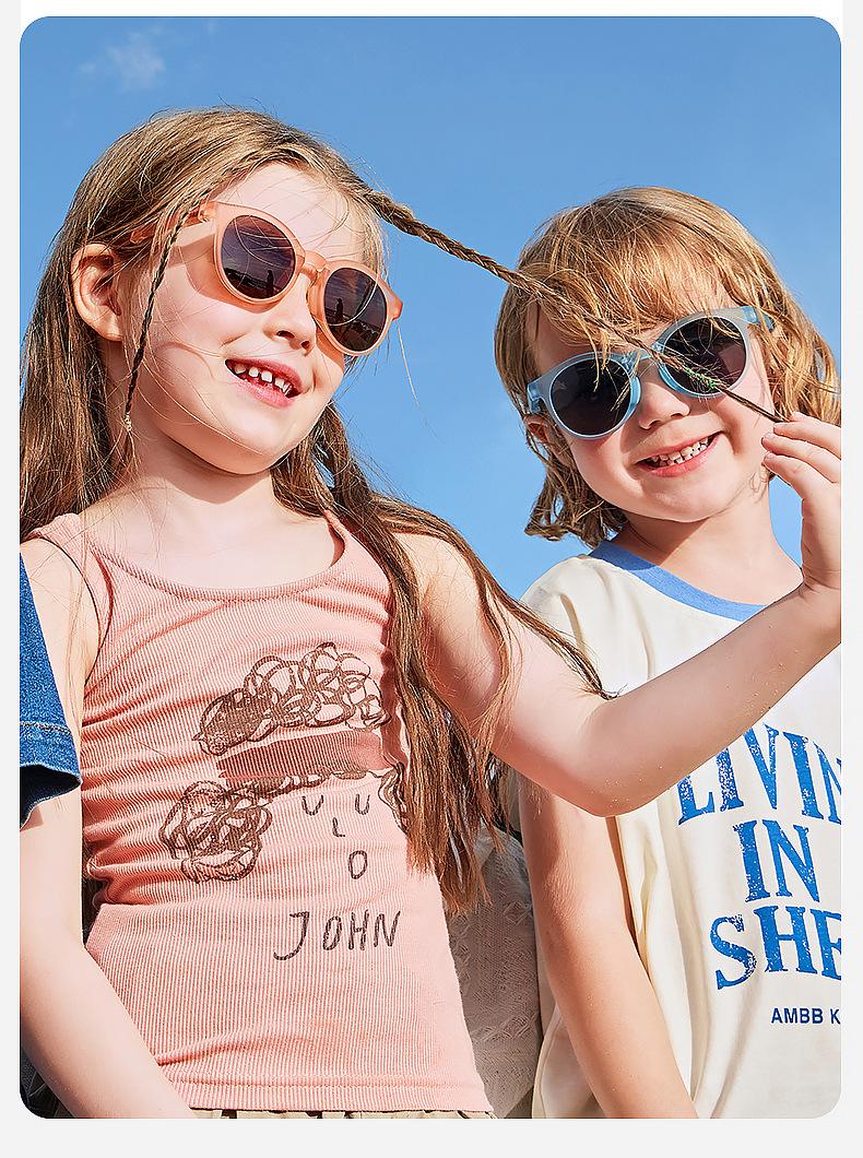 Children's Sunglasses Polarized Foldable Boys Girls Sun Glasses Baby UV Protection Eye Protection Trendy Fashion