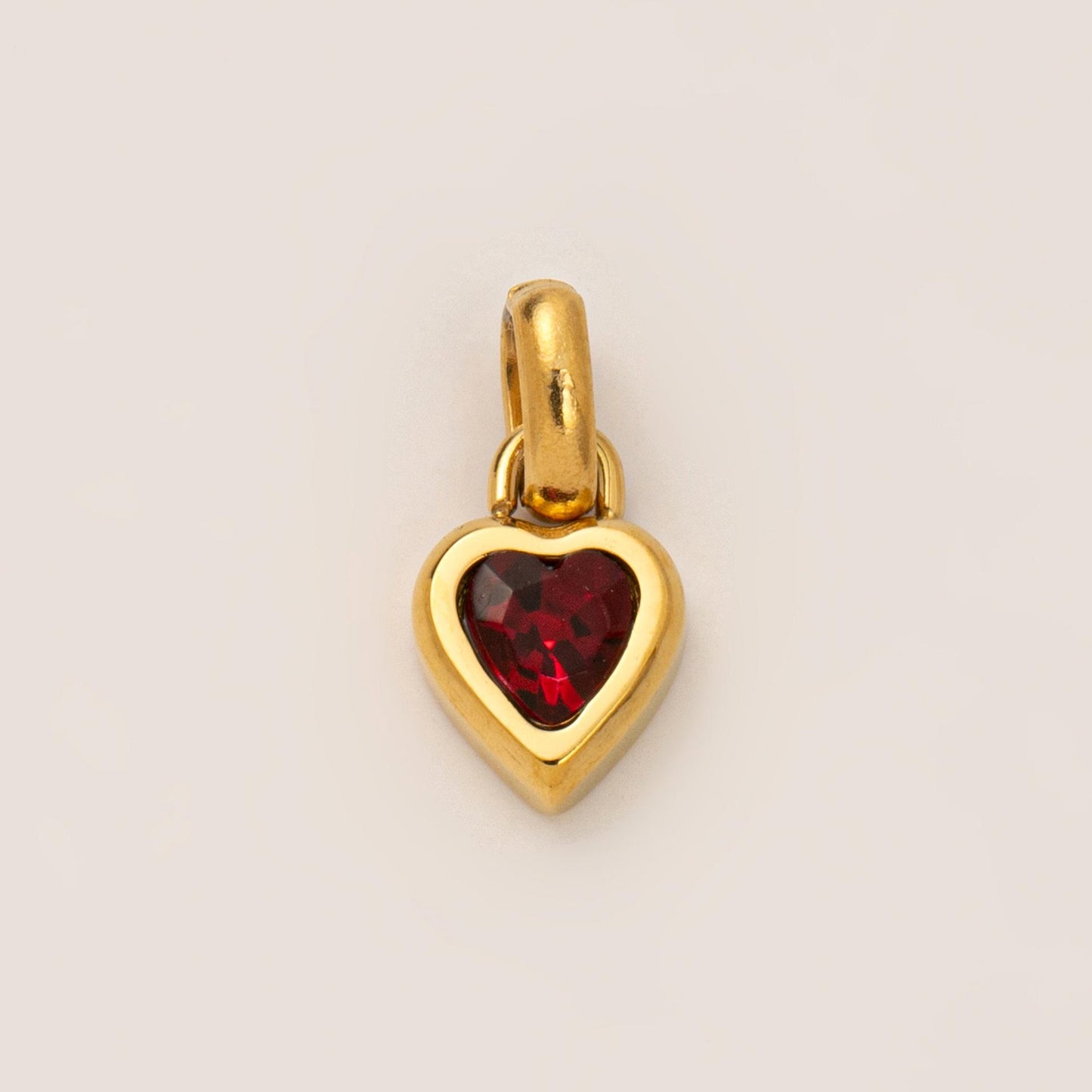 Titanium Steel Necklace Rectangular December Birthstone Pendant Colorful Zircon Clavicle Chain for Women Color Retention 18K Gold Plated Color Retention