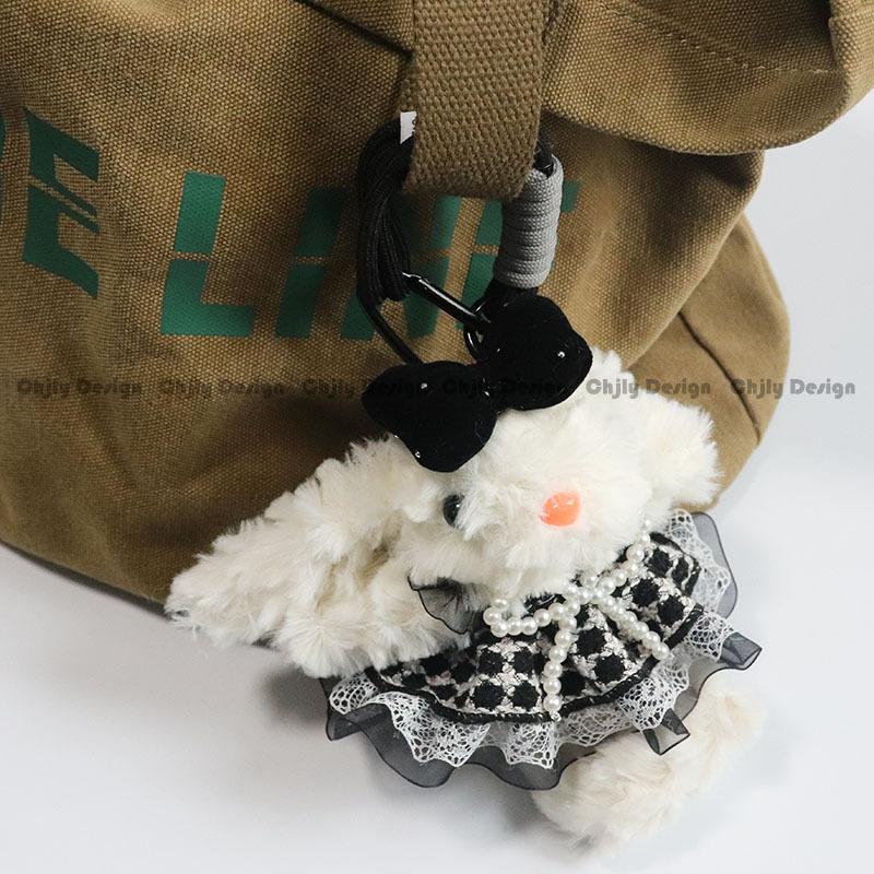 Plush Soft Cute Keychain Pendant Little Red Book Same Style Adorable Rabbit Plush Doll Cartoon Bag Pendant for Women