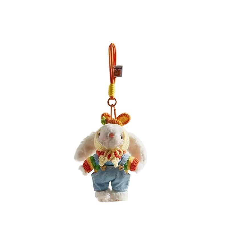 Plush Soft Cute Keychain Pendant Little Red Book Same Style Adorable Rabbit Plush Doll Cartoon Bag Pendant for Women