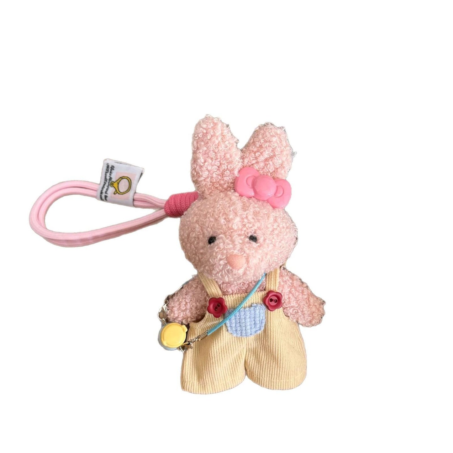 Cute Ugly Long-Eared Teddy Puppy Bag Pendant Keychain Car Hanging Decoration Gift for Girls