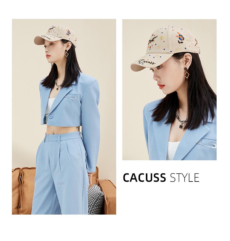 New Baseball Cap for Women In Stock Trendy Brand Korean Version Chinese Style 3D Embroidery Duckbill Cap Casual Versatile Sun Hat