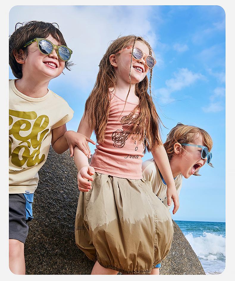 Children's Sunglasses Polarized Foldable Boys Girls Sun Glasses Baby UV Protection Eye Protection Trendy Fashion