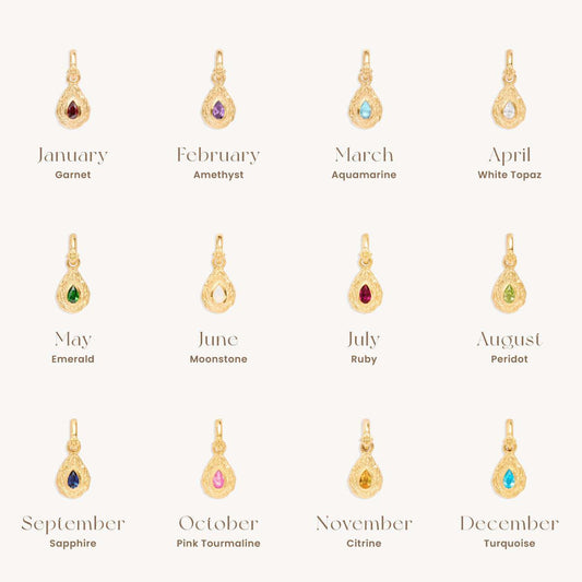 Titanium Steel Color Retention In Stock December Birthstone Irregular Pendant Necklace Round Coin Necklace