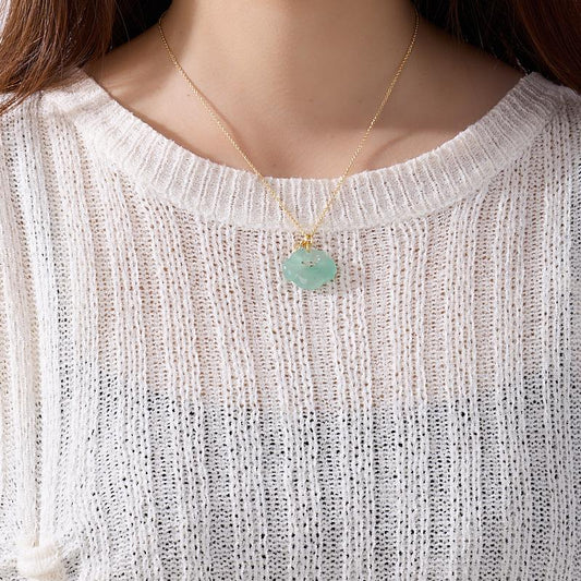 Hot-Selling Natural African Jade Necklace for Women, Cloud Pattern, Ruyi Lock, Ice Seed, Floating Flower, High-End Jade Necklace