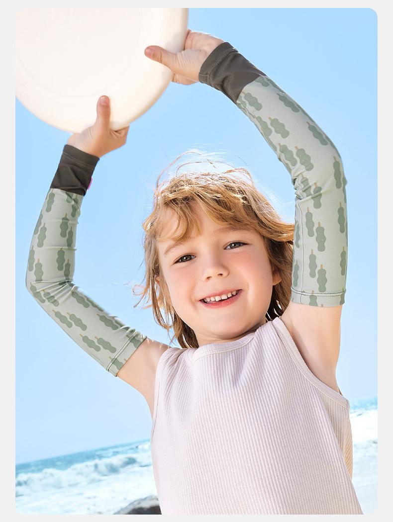Kocotree Children's Ice Sleeve Boys and Girls Ice Silk Sun Protection Baby Oversleeve Summer Thin Breathable Arm UV Protection
