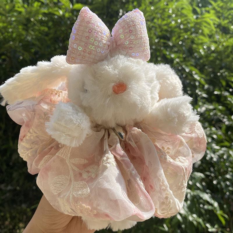 Plush Soft Cute Keychain Pendant Little Red Book Same Style Adorable Rabbit Plush Doll Cartoon Bag Pendant for Women