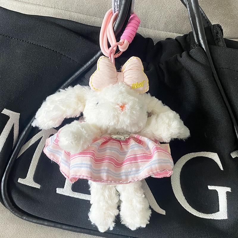 Plush Soft Cute Keychain Pendant Little Red Book Same Style Adorable Rabbit Plush Doll Cartoon Bag Pendant for Women