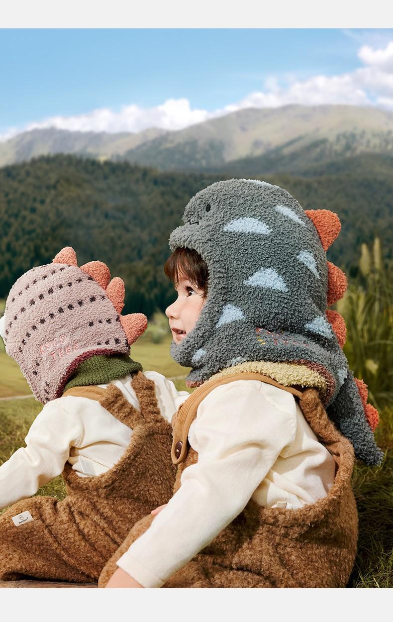 Baby Hat Autumn Winter Children Scarf Warm Integrated Baby Pullover Boys Girls Windproof Ear Protection Hat