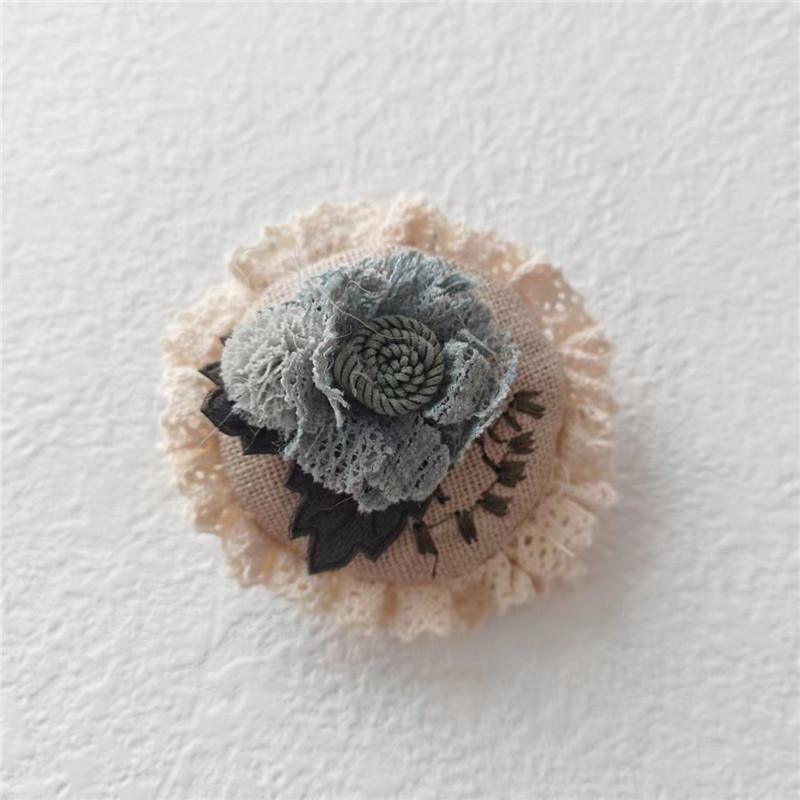 Spring Summer Fabric Flower Brooch Japanese Style Fresh DIY Small Pendant Cute Bag Animal Accessories Hair Clip Accessories