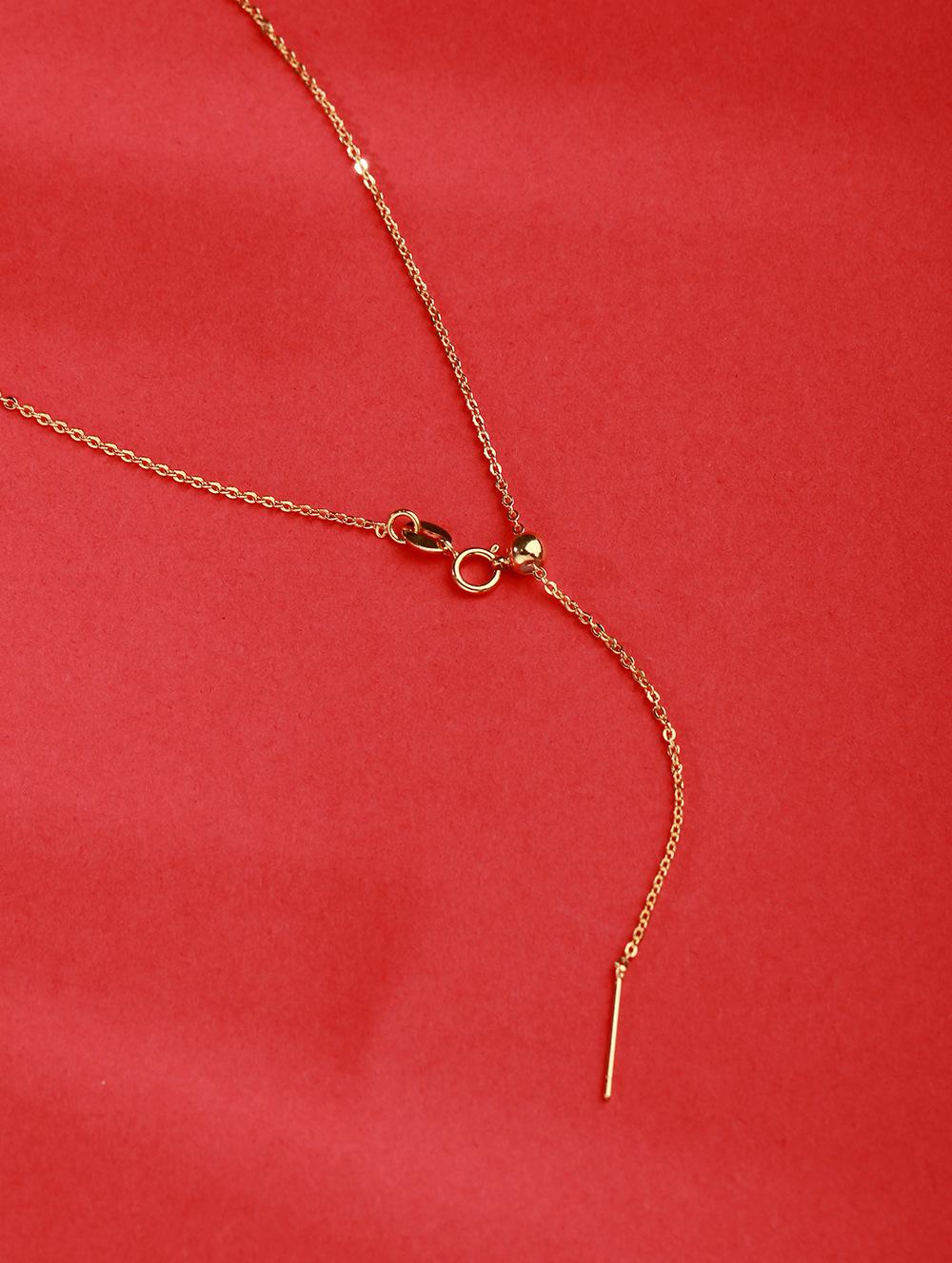 S925 Silver Hetian Jade Ruyi Xiangyun Peace Lock Necklace Retro Chinese Style Long Life Lock Chain