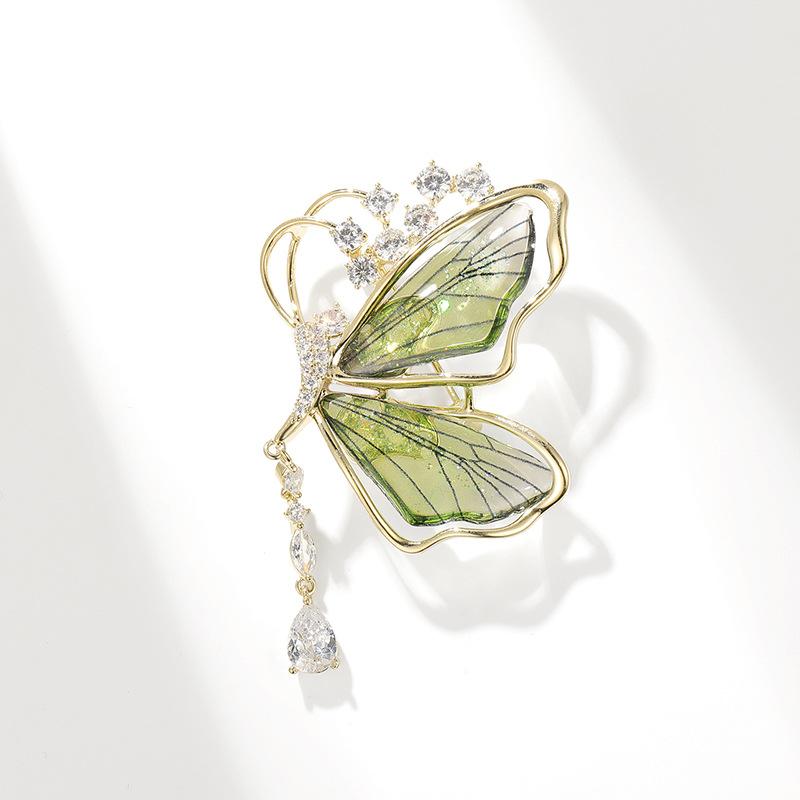 Sparkling Acrylic Transparent Wings Dragonfly Brooch Clothing Accessories Butterfly Corsage Bee Pin