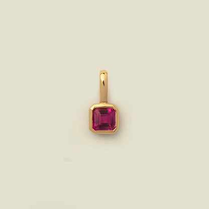 Titanium Steel 12 Birthstone Pendant DIY Accessories Necklace for Women Twelve Colorful Birthstone Cubic Zirconia Pendant