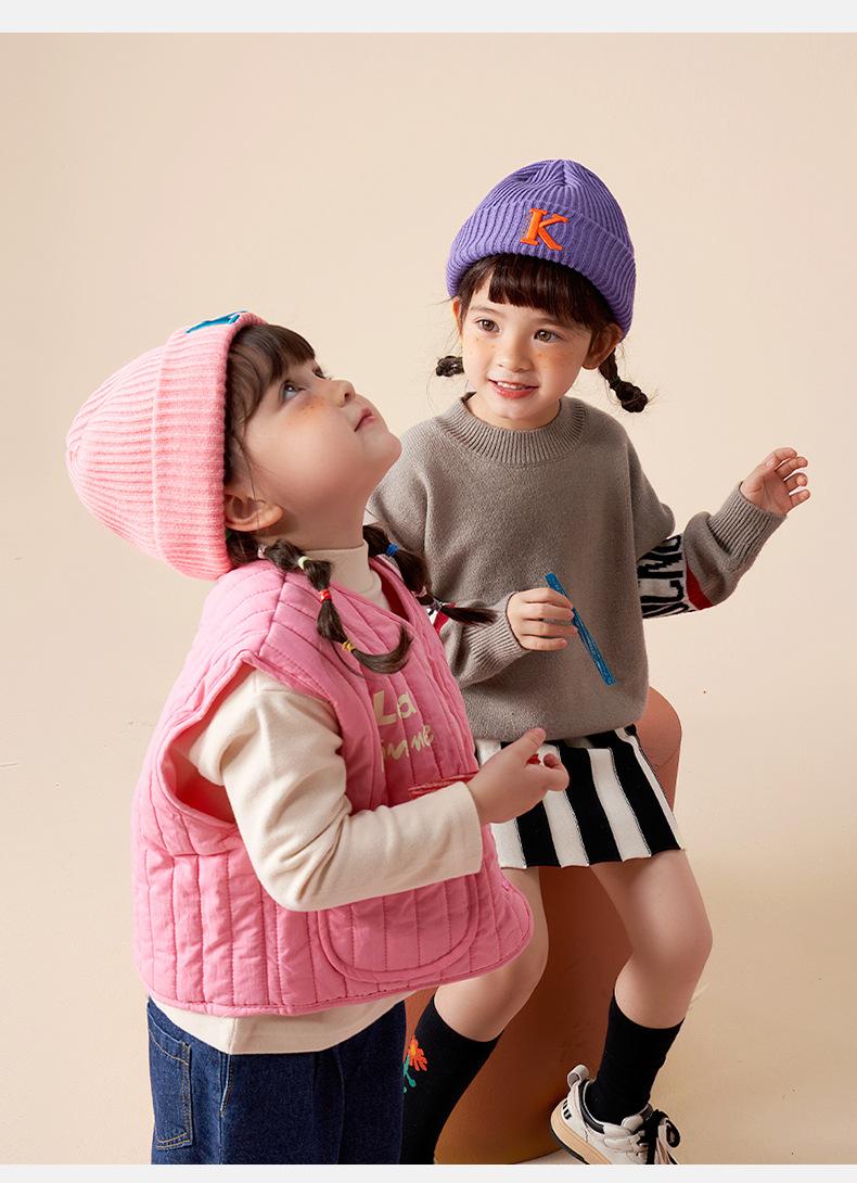 Children's Hat Boys and Girls Autumn Winter Korean Style Warm Knitted Anti-Pilling Fashion Baby Wool Hat